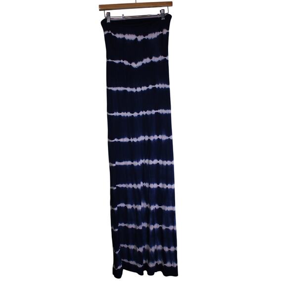 Cynthia Rowley Blue Strapless Maxi Tie Dye Dress Size S - Picture 1 of 4